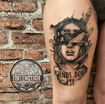 Realistisches Black & Grey Tattoo von Tintenstich Tattoo Graz